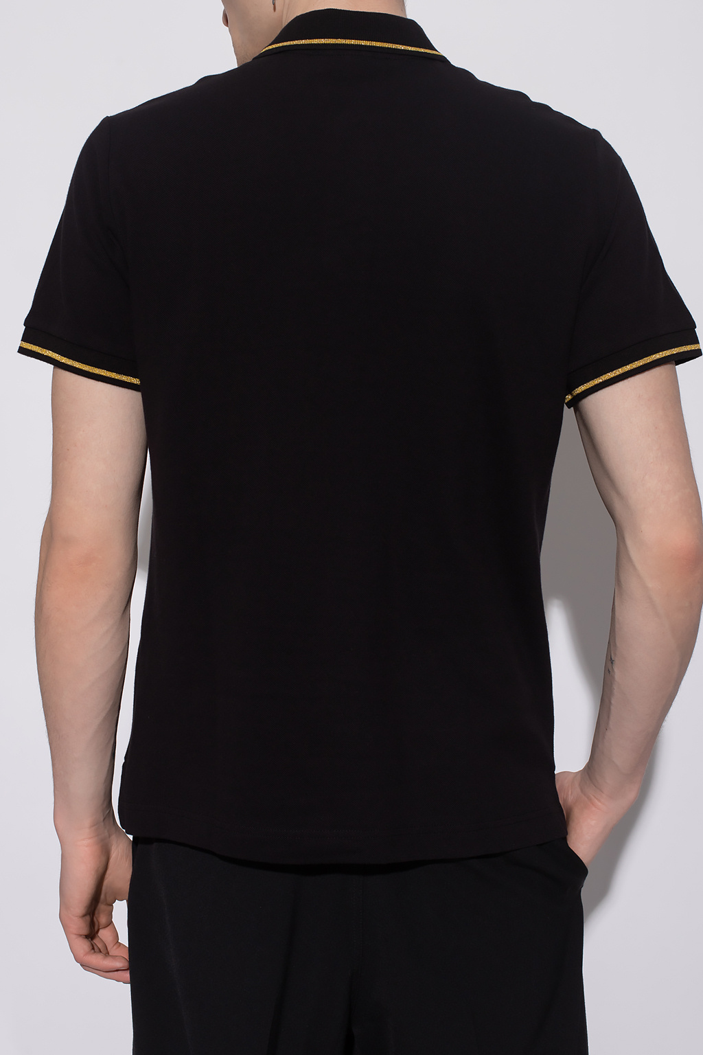 Polo shirt with logo Knitted Jacquard Collar Polo - office